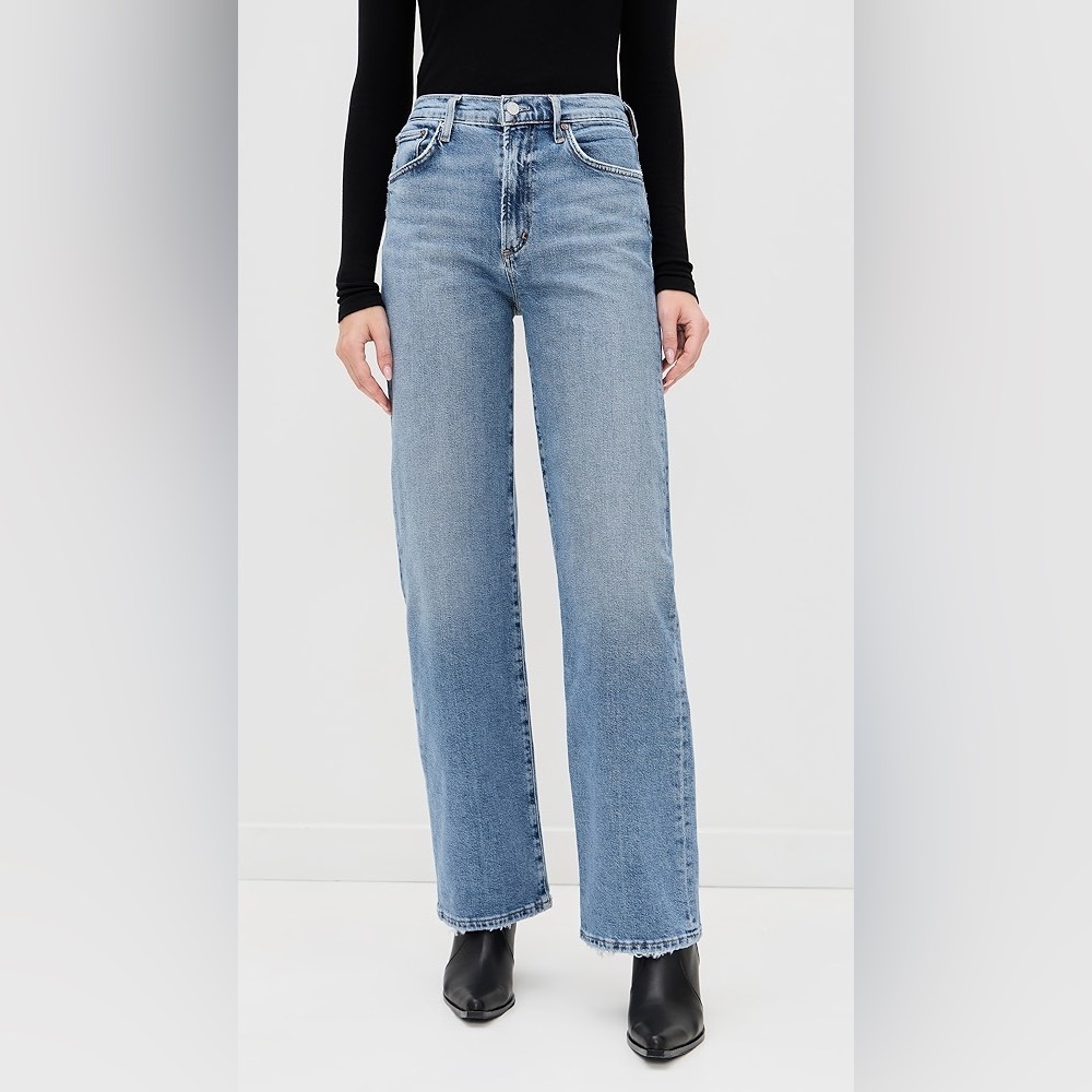 Reformation Light Blue Straight Leg Jeans size 24 - Picture 2 of 14